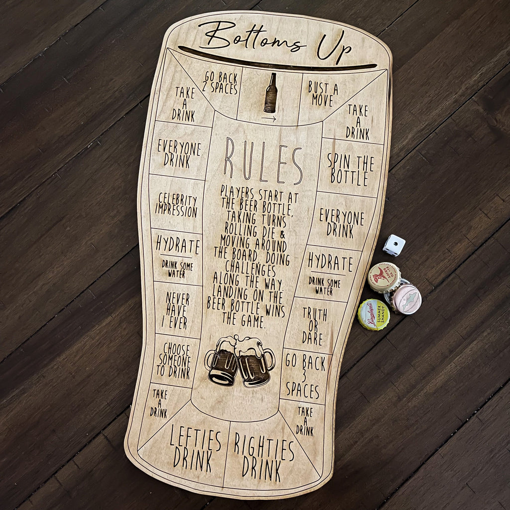 Bottoms Up Drinking Board Game