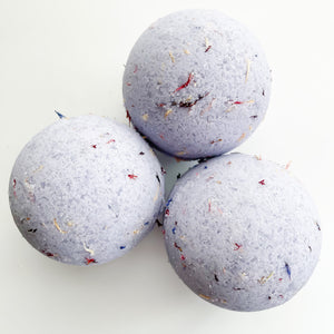 5oz Bath Bombs with Dried Petals