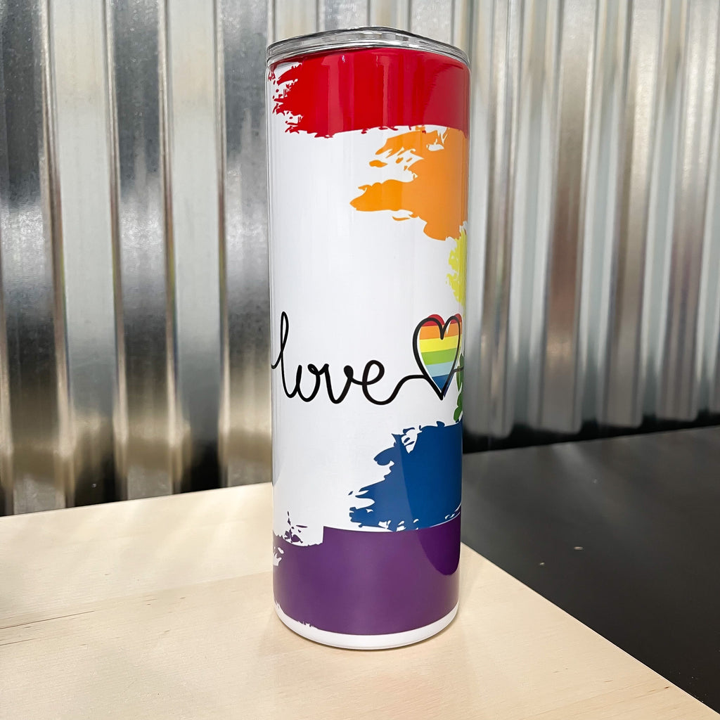 Love Pride Rainbow 20 oz Tumbler